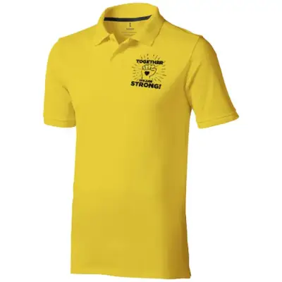 Koszulka polo Calgary - rozmiar  S - kolor żółty