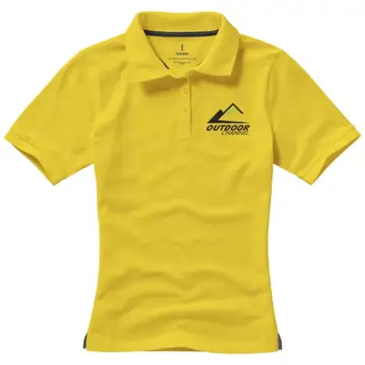 Damska koszulka polo Calgary - rozmiar  XL - kolor żółty
