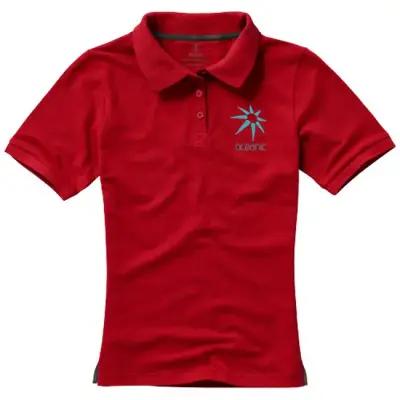 Damska koszulka polo Calgary - rozmiar  S - kolor czerwony