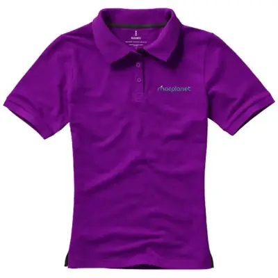 Damska koszulka polo Calgary - rozmiar  L - kolor fioletowy