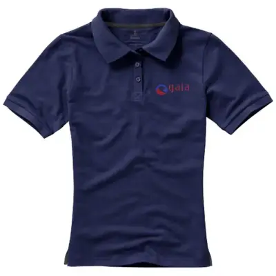 Damska koszulka polo Calgary - rozmiar  XL - w kolorze niebieskim