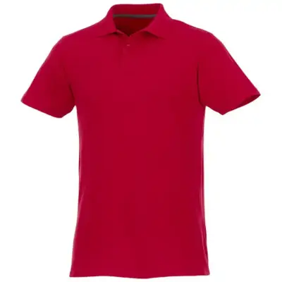 Helios - koszulka męska polo z krótkim rękawem kolor czerwony / XL