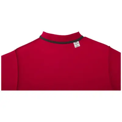 Helios - koszulka męska polo z krótkim rękawem kolor czerwony / XL