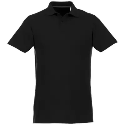 Helios - koszulka męska polo z krótkim rękawem kolor czarny / 4XL