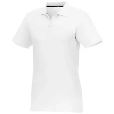 Helios - koszulka damska polo z krótkim rękawem kolor biały / XL
