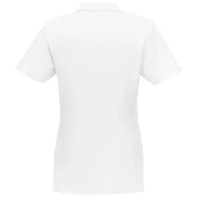 Helios - koszulka damska polo z krótkim rękawem kolor biały / XS
