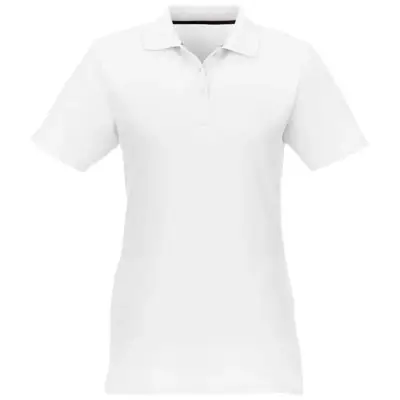 Helios - koszulka damska polo z krótkim rękawem kolor biały / 3XL