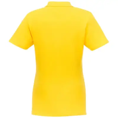 Helios - koszulka damska polo z krótkim rękawem kolor żółty / L