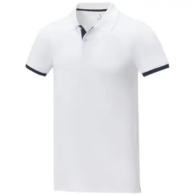 Męska koszulka polo duotone Morgan z krótkim rękawem kolor biały / L