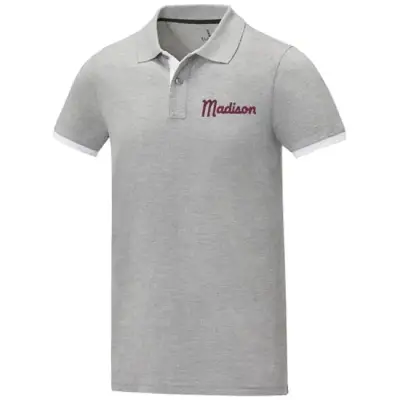 Męska koszulka polo duotone Morgan z krótkim rękawem kolor szary / XXL