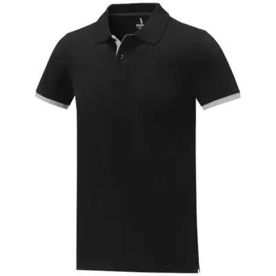Męska koszulka polo duotone Morgan z krótkim rękawem kolor czarny / XS