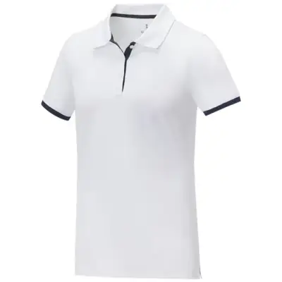 Damska koszulka polo duotone Morgan z krótkim rękawem kolor biały / XS