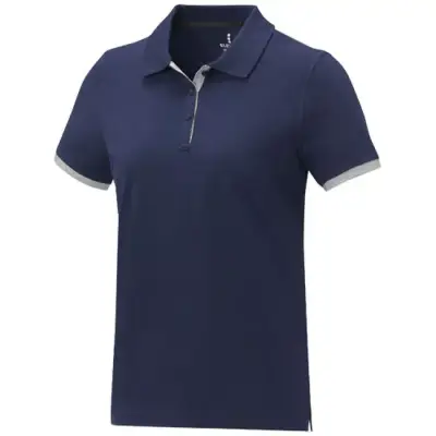 Damska koszulka polo duotone Morgan z krótkim rękawem kolor niebieski / S