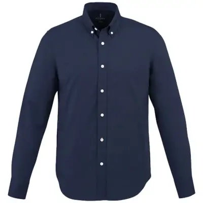 Męska koszula Vaillant z tkaniny Oxford z długim rękawem kolor niebieski / XXL