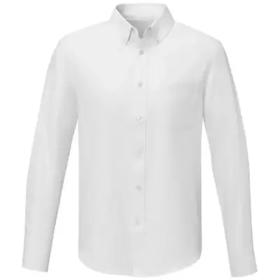 Pollux koszula męska z długim rękawem kolor biały / S