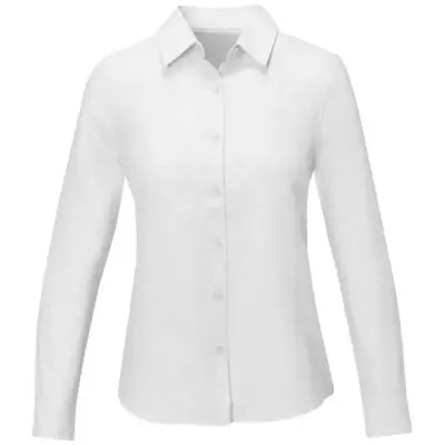 Pollux koszula damska z długim rękawem kolor biały / M