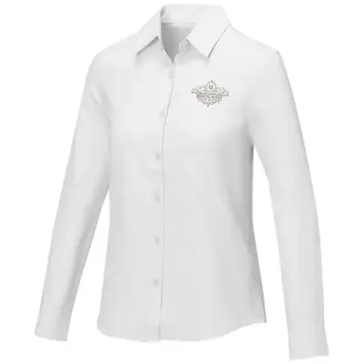 Pollux koszula damska z długim rękawem kolor biały / XL