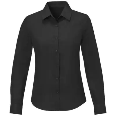 Pollux koszula damska z długim rękawem kolor czarny / XS
