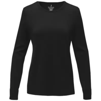 Damski sweter z okrągłym dekoltem Merrit kolor czarny / M