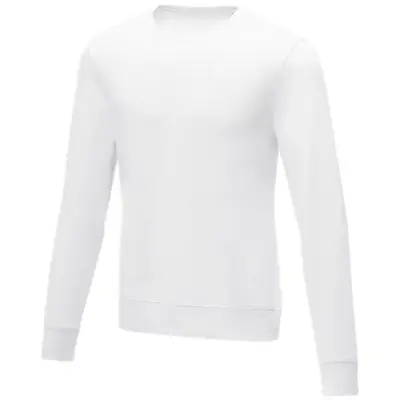Zenon męska bluza z okrągłym dekoltem kolor biały / XXL