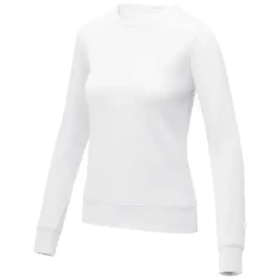 Zenon damska bluza z okrągłym dekoltem kolor biały / XXL