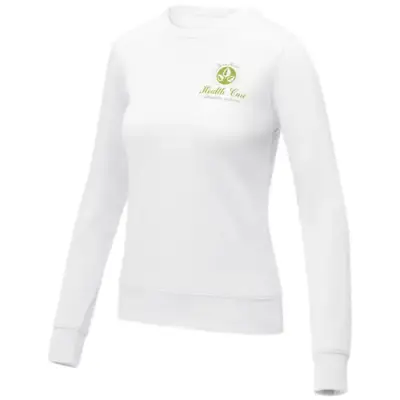 Zenon damska bluza z okrągłym dekoltem kolor biały / XL