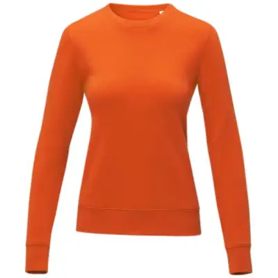 Zenon damska bluza z okrągłym dekoltem kolor pomarańczowy / S