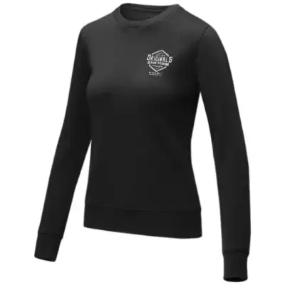 Zenon damska bluza z okrągłym dekoltem kolor czarny / XL