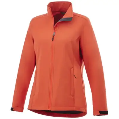 Damska kurtka typu softshell Maxson - rozmiar  L - kolor pomarańczowy