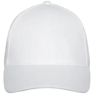 6-panelowa bawełniana czapka Drake z daszkiem typu trucker cap kolor biały