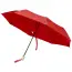 Składany wiatroodporny parasol 51 cm z PET z recyklingu Birgit kolor czerwony