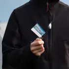 Ski-pass z karabińczykiem - biały