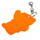 Brelok odblaskowy Beary  - kolor pomarańczowy
