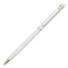 Długopis aluminiowy Touch Tip Gold  - kolor biały