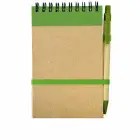 Notes eco 90x140/70k gładki z długopisem  - zielony