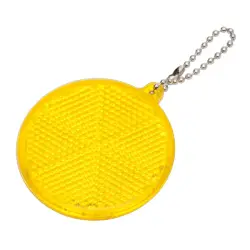 Światełko odblaskowe Circle Reflect  - kolor żółty