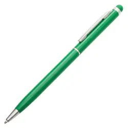 Długopis aluminiowy Touch Tip  - kolor zielony