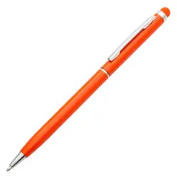Długopis aluminiowy Touch Tip  - kolor pomarańczowy