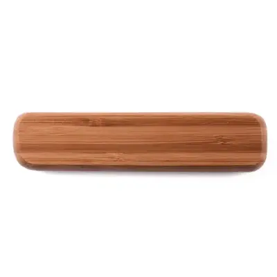 Długopis Vizela w bambusowym etui - brązowy