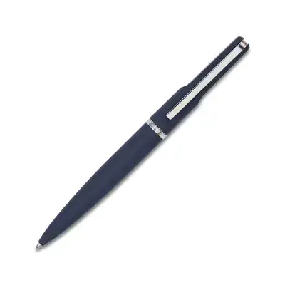 Metalowy długopis w pudełku Saba kolor granatowy