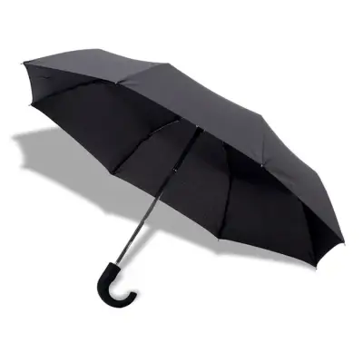 Składany parasol sztormowy Biel  - kolor czarny