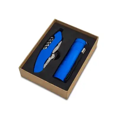 Zestaw narzędzi w pudełku Camden kolor niebieski