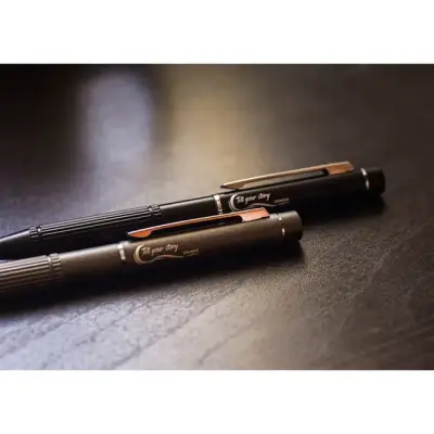 Długopis ze wskaźnikiem laserowym Stellar - czarny