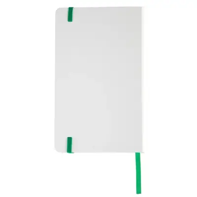 Notatnik Carmona 130x210/80k linia - kolor zielony/biały