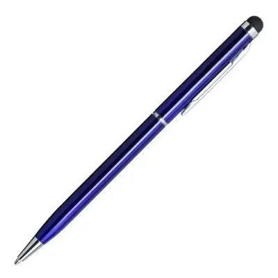Długopis aluminiowy Touch Tip  - kolor niebieski