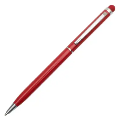 Długopis aluminiowy Touch Tip - kolor ciemnoczerwony
