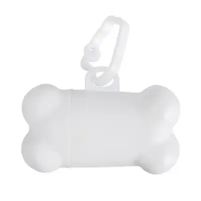 Pojemniczek z woreczkami Neat Dog  - kolor biały