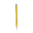 Długopis, włókno ze słomy pszenicznej i ABS kolor żółty