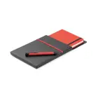 Zestaw, notes plus długopis A5 kolor czerwony