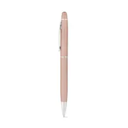 Metalowy długopis z końcówką dotykową kolor różowy